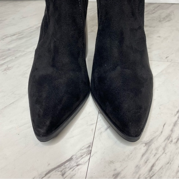 Steve Madden Touchdown Black Faux Suede Bootie 10M - Picture 9 of 13